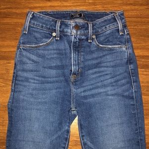 Abercrombie and Fitch high rise ankle flare jeans